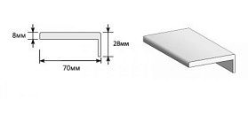 Наличник Т Тип-0 для дверей Браво, Ash Wood (Модерн)